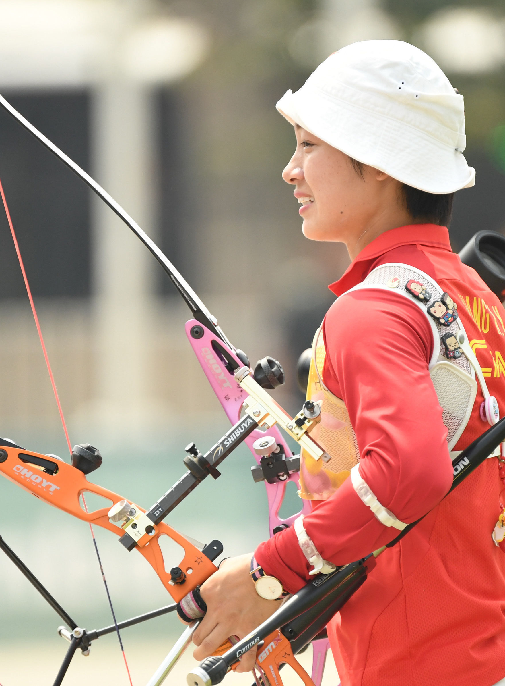 中国选手在射箭项目中发挥出色